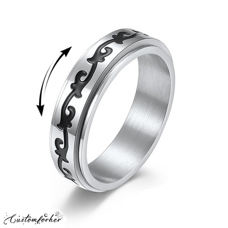 Celtic Vine Titanium Spinning Ring