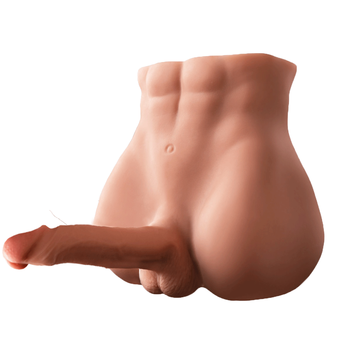 Bartley - 13.23 Lbs Adult Torso Sex Doll Toys With Huge Dildos By Rose Toy