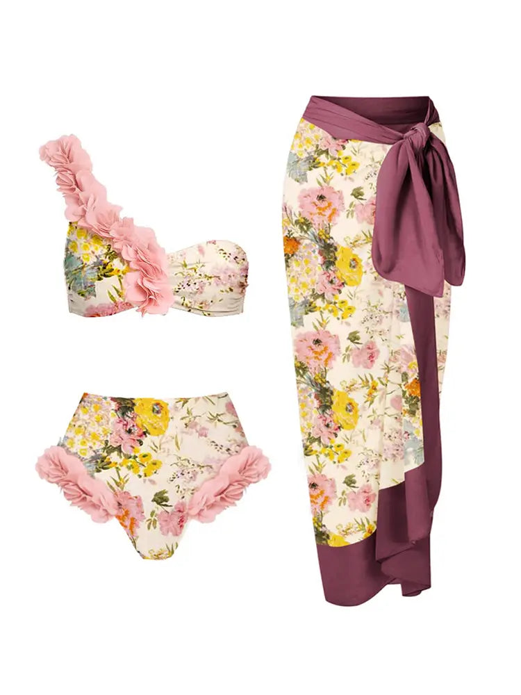 Handmade Appliqué Sexy Bikini Set