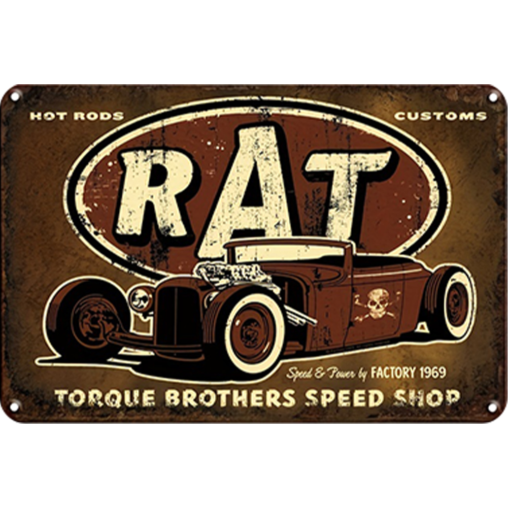 Racing Car Vintage Metal Signs 20*30cm