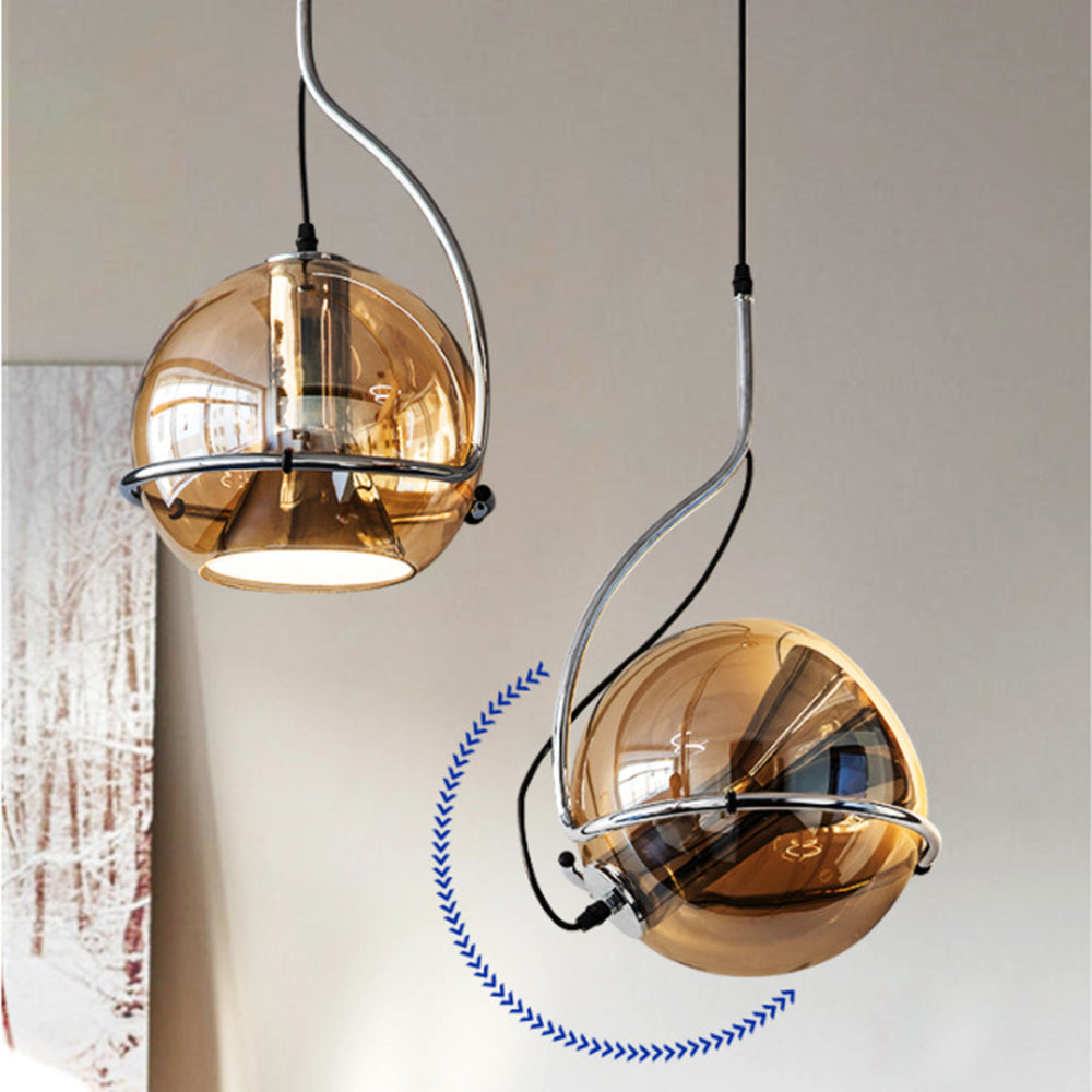 Modern Glass Hanging Pendant Light For Dining Room