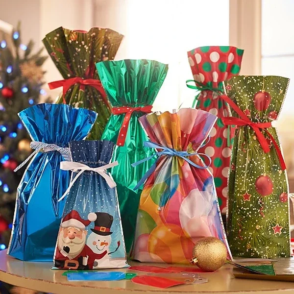 drawstring christmas gift bags 15 sets