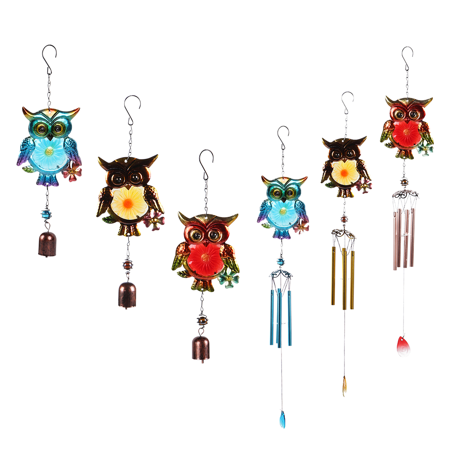 Owl Windchimes Wind Bell Hanging Ornament Retro Pendants for Garden Decor, 5005 red bell tube (white boxed), 501 Original
Owl Windchimes Wind Bell Hanging Ornament Retro Pendants for Garden Decor, 5005 red bell tube (white boxed), 501 Original