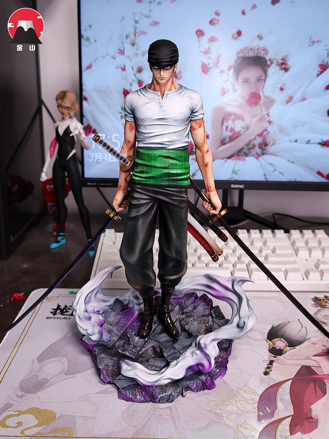 Pop Scale Thriller Bark Ver Roronoa Zoro One Piece Resin