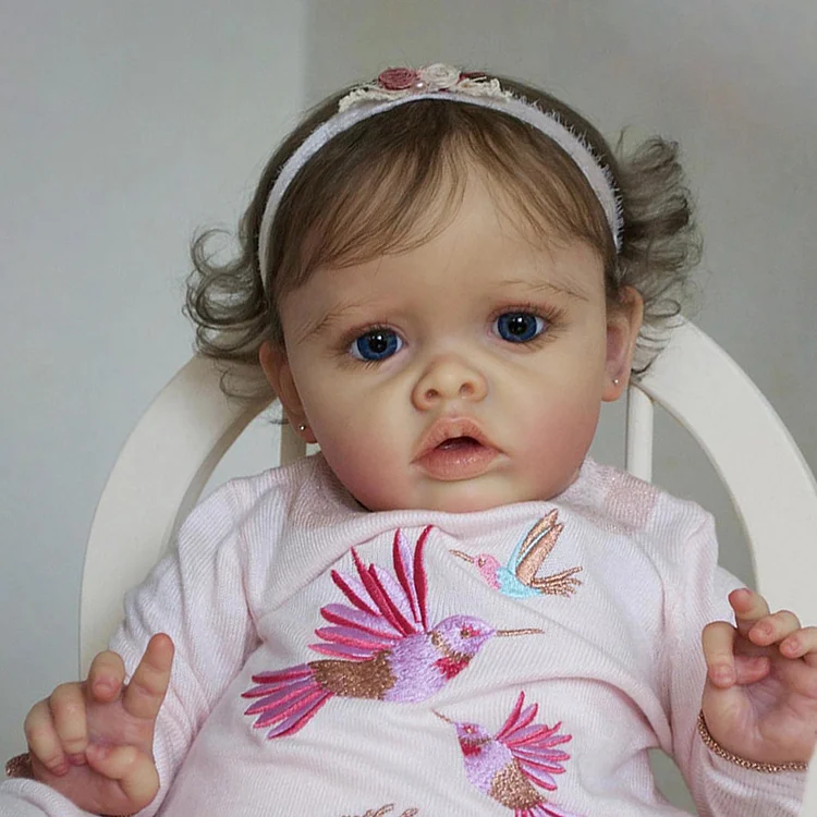  Super Realistic 22'' Lifelike Gemma Soft Weighted Body Reborn Toddler Baby Doll Girl, Best Gift For Kids - Reborndollsshop®-Reborndollsshop®