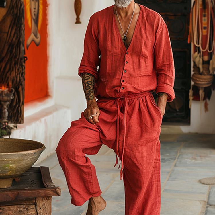 Linen Casual Jumpsuit-inspireuse
