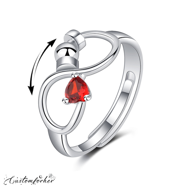 Twelve Birthstone Anti-Anxiety Ring