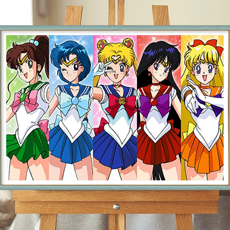 Sailor Moon - Full Round - Diamond Painting (45*30cm)