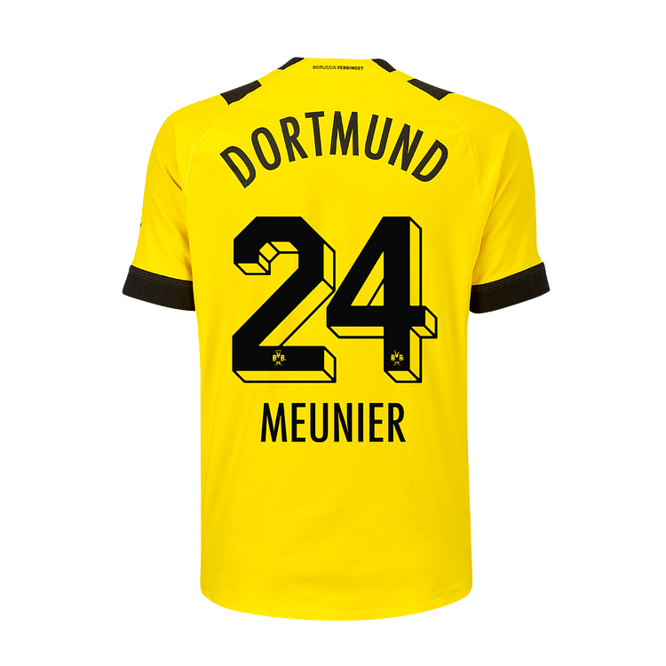 Borussia Dortmund Thomas Meunier 24 Home Shirt Kit 2022-2023