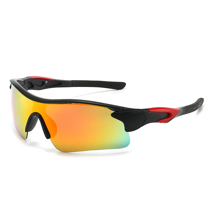 Colorful Cycling One-Piece Outer Sports Polarized Sunglasses