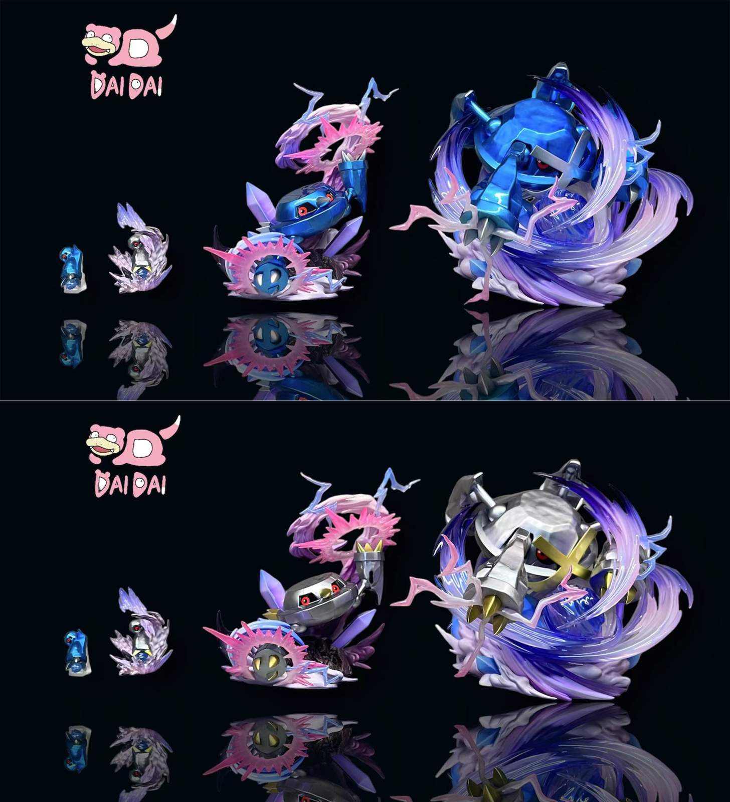 1/20 Scale World Zukan Evolution of Metagross Set - Pokemon Resin