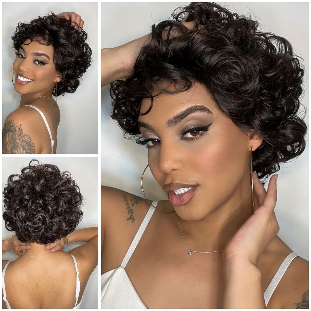 2023 Glueless New Trend Short Wave Wig 