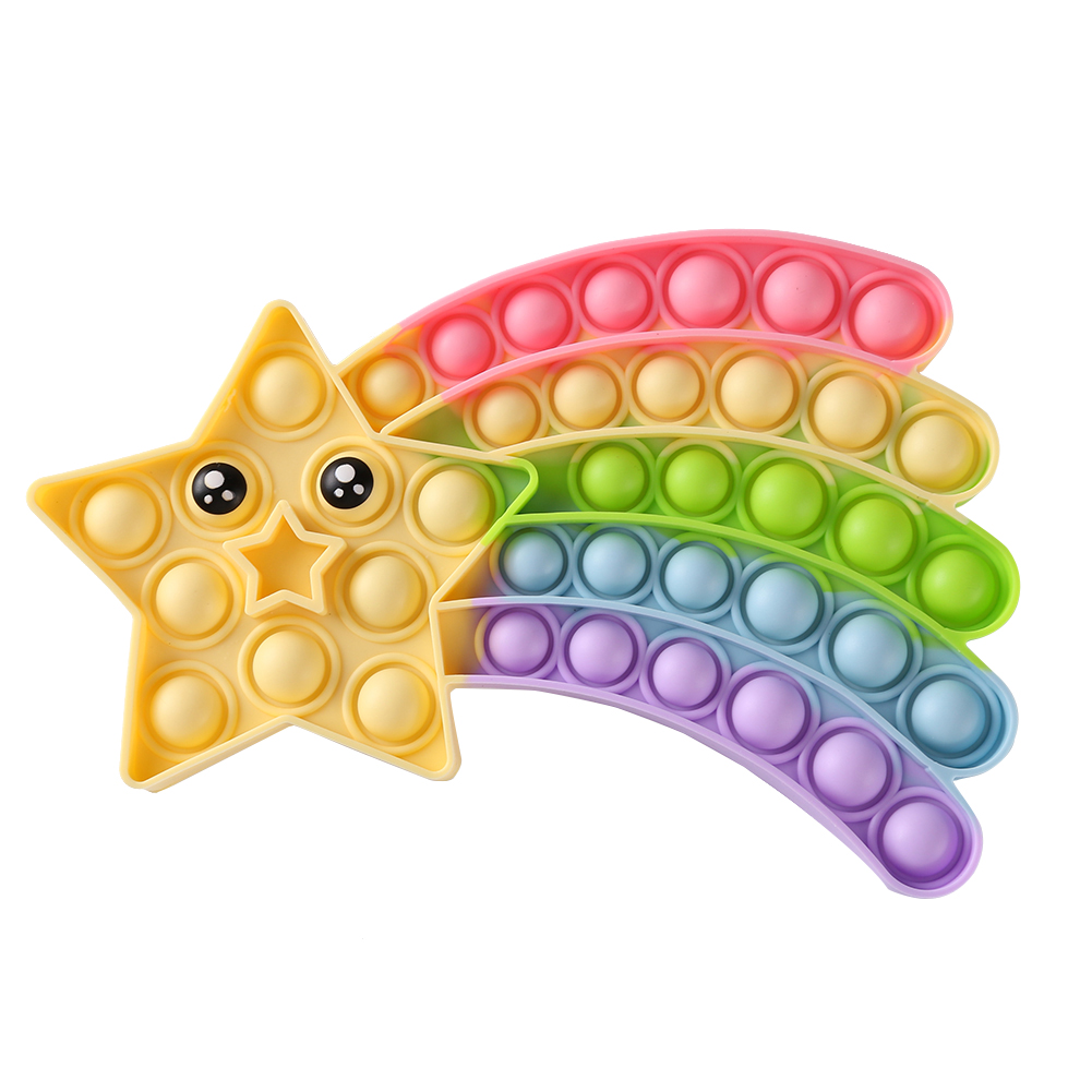 Rainbow Star Push Bubble Sensory Autism Anti Stress Silicone Children Toy, 501 Original
Rainbow Star Push Bubble Sensory Autism Anti Stress Silicone Children Toy, 501 Original