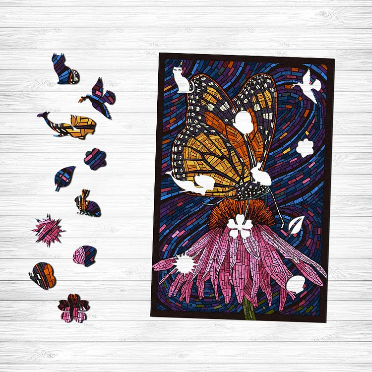 Ericpuzzle™ Ericpuzzle™Glassy Butterfly Wooden Puzzle