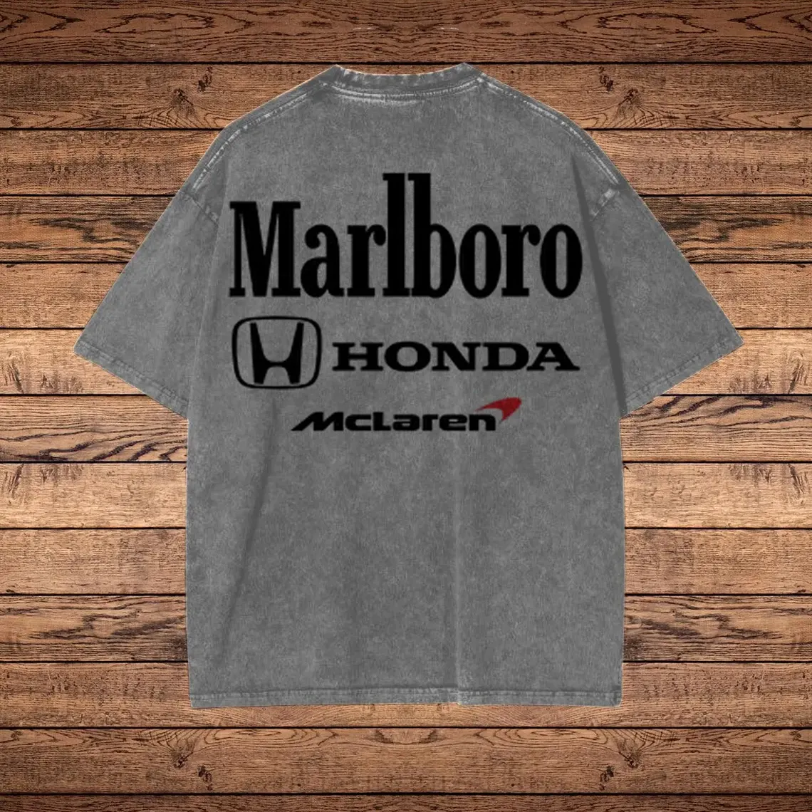 Classic Racing Print Washed T-shirt