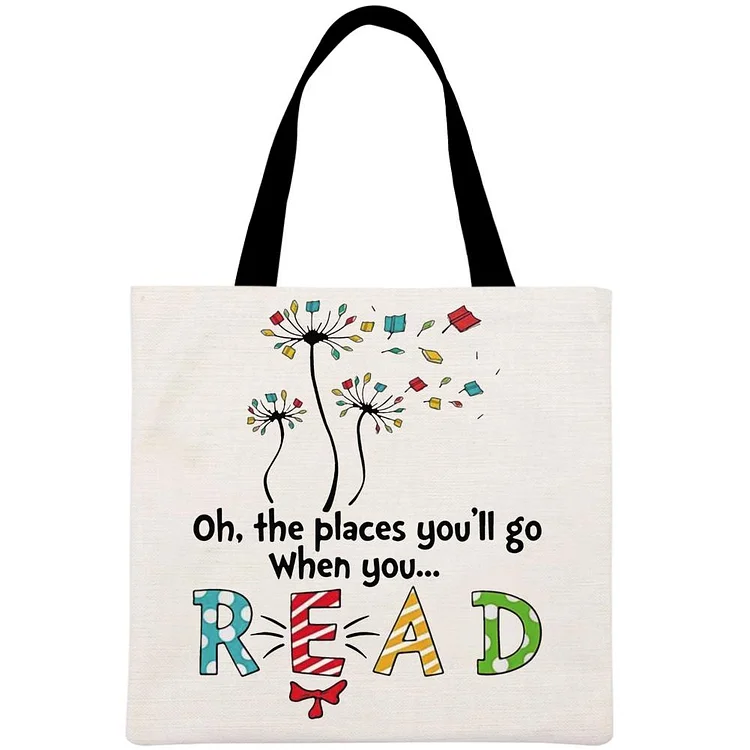 Books Oh The Places You’ll Go Printed Linen Bag