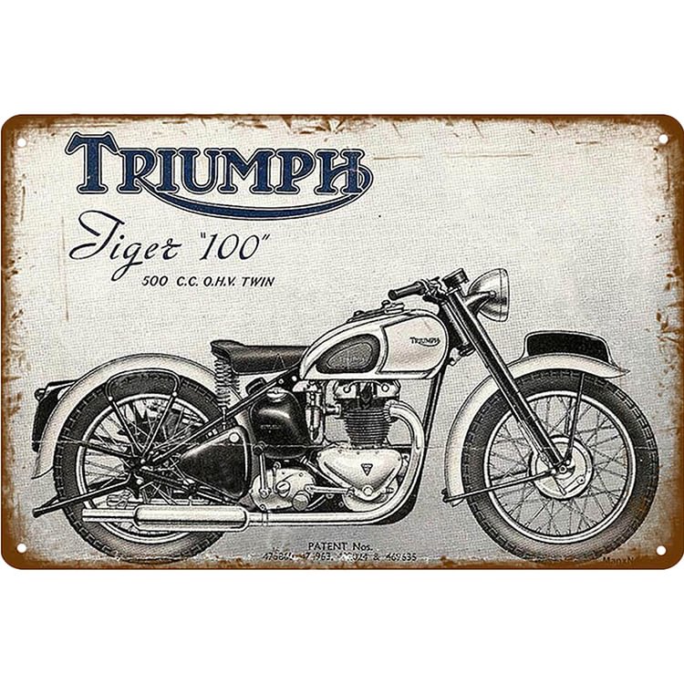 Triumph Motorcycle - Vintage Tin Signs/Wooden Signs - 20*30cm/30*40cm