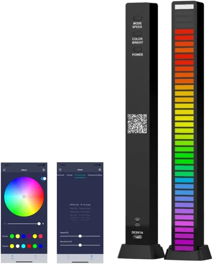 LED Music Rhythm RGB Sound Control Pickup Light socialshop