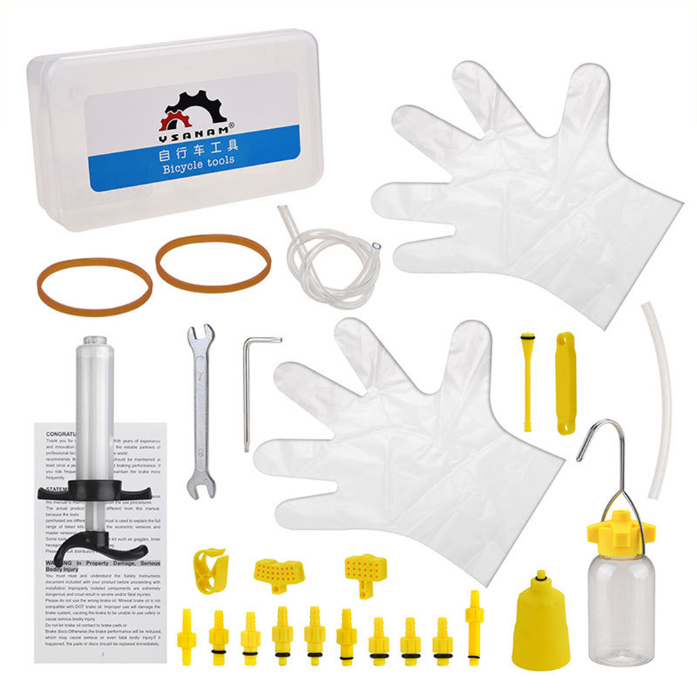 YSANAM MTB Bike Hydraulic Disc Brake Oil Bleed Kit Repair Tools Yellow, 501 Original
YSANAM MTB Bike Hydraulic Disc Brake Oil Bleed Kit Repair Tools Yellow, 501 Original
