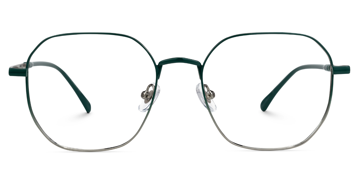 Halifax Geometric Green Eyeglasses Vooglam UK