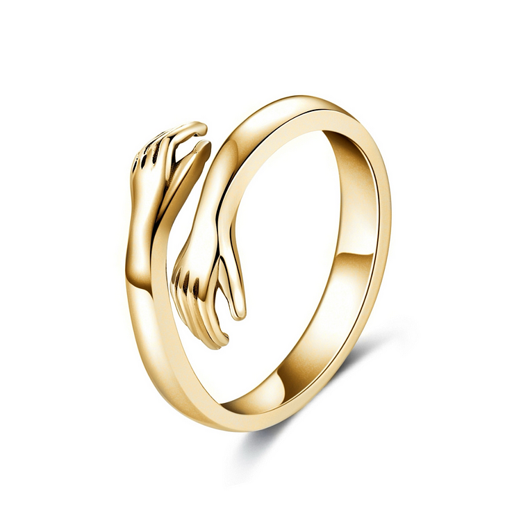 Love And Crafted Gold Hug Ring