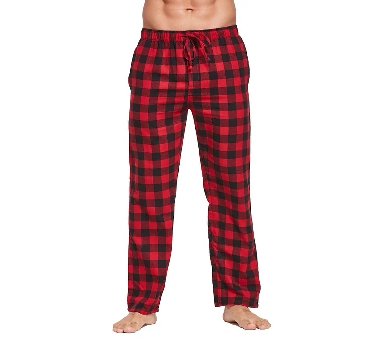 Buffalo Red Plaid Pajama Pants for Men