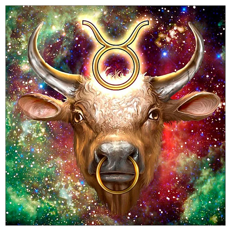 Taurus Full Drill Diamond Painting 30X30CM(Canvas) gbfke