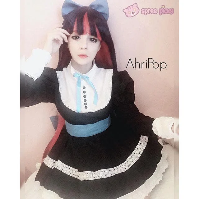 Panty & Stocking Black Maid Dress Cosplay Costume SP151649