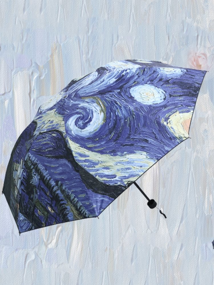 The Starry Night Print Umbrella