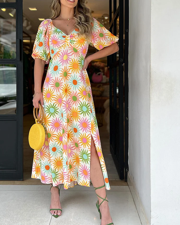 Elegant Little Chrysanthemum Dress