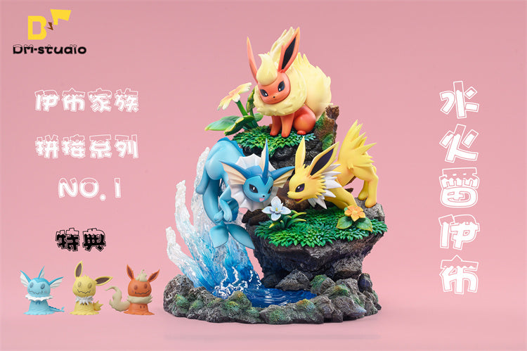 1/20 Scale World Zukan Eevee & Espeon & Umbreon - Pokemon Resin Statue - XO  Studio [Pre-Order]