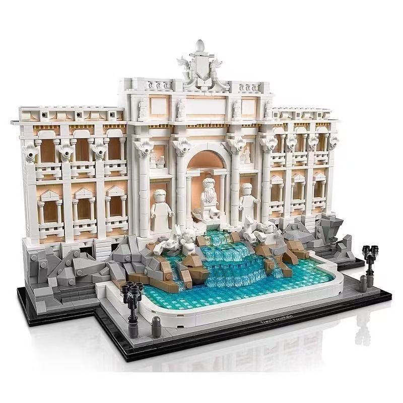 fountain architecture building blocks landmark display model