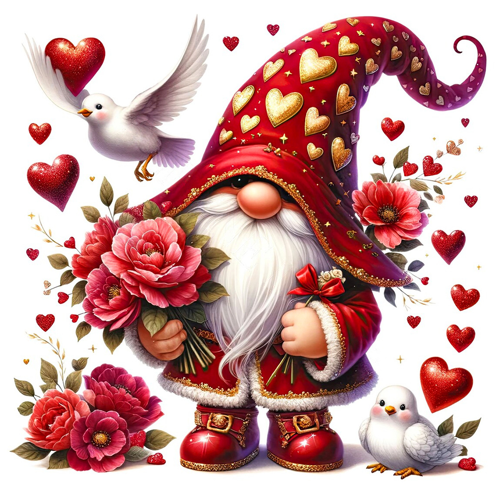  Gnomes Diamond Painting Kits For Adults, Valentines