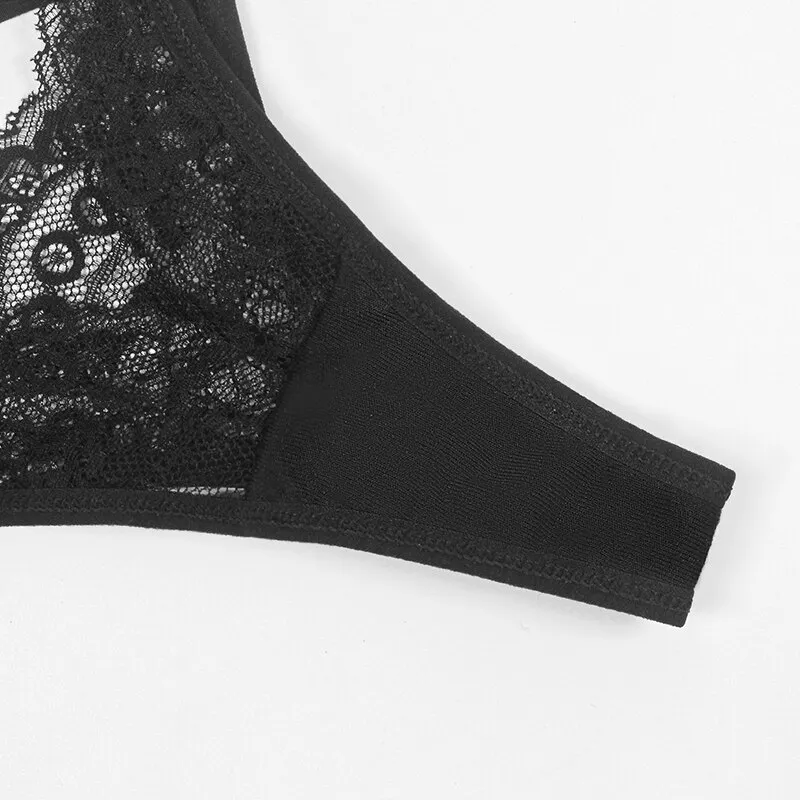 Billionm Transparent Sexy Lingerie Panties Women Hollow Out Gstring