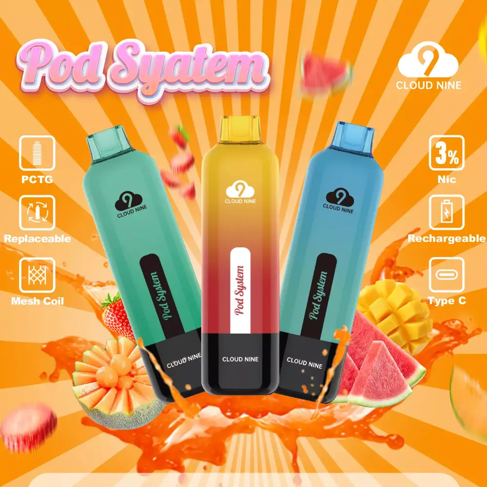 CLOUD NINE Q24 12000 Vape: Nachhaltig & leistungsstark mit 12.000 Zügen fumotvapeshop fumotvapeshop