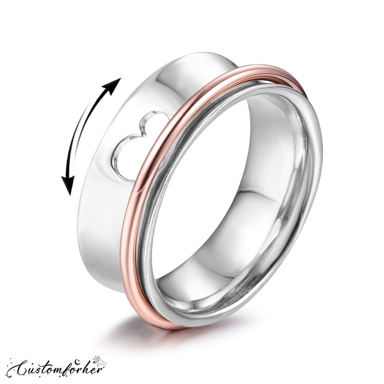 Heart Spinning Rings