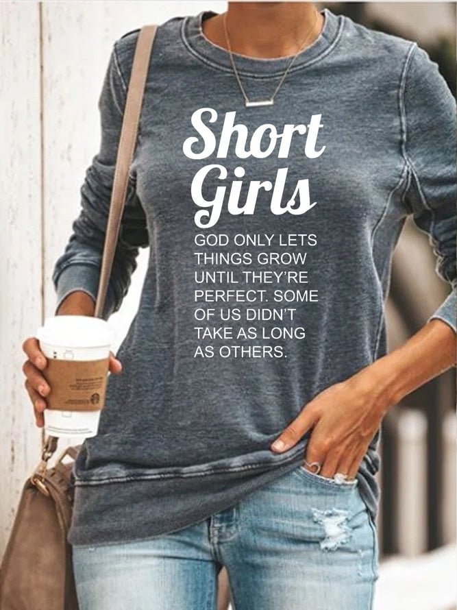 Funny Words Short Girls Sweatshirts socialshop