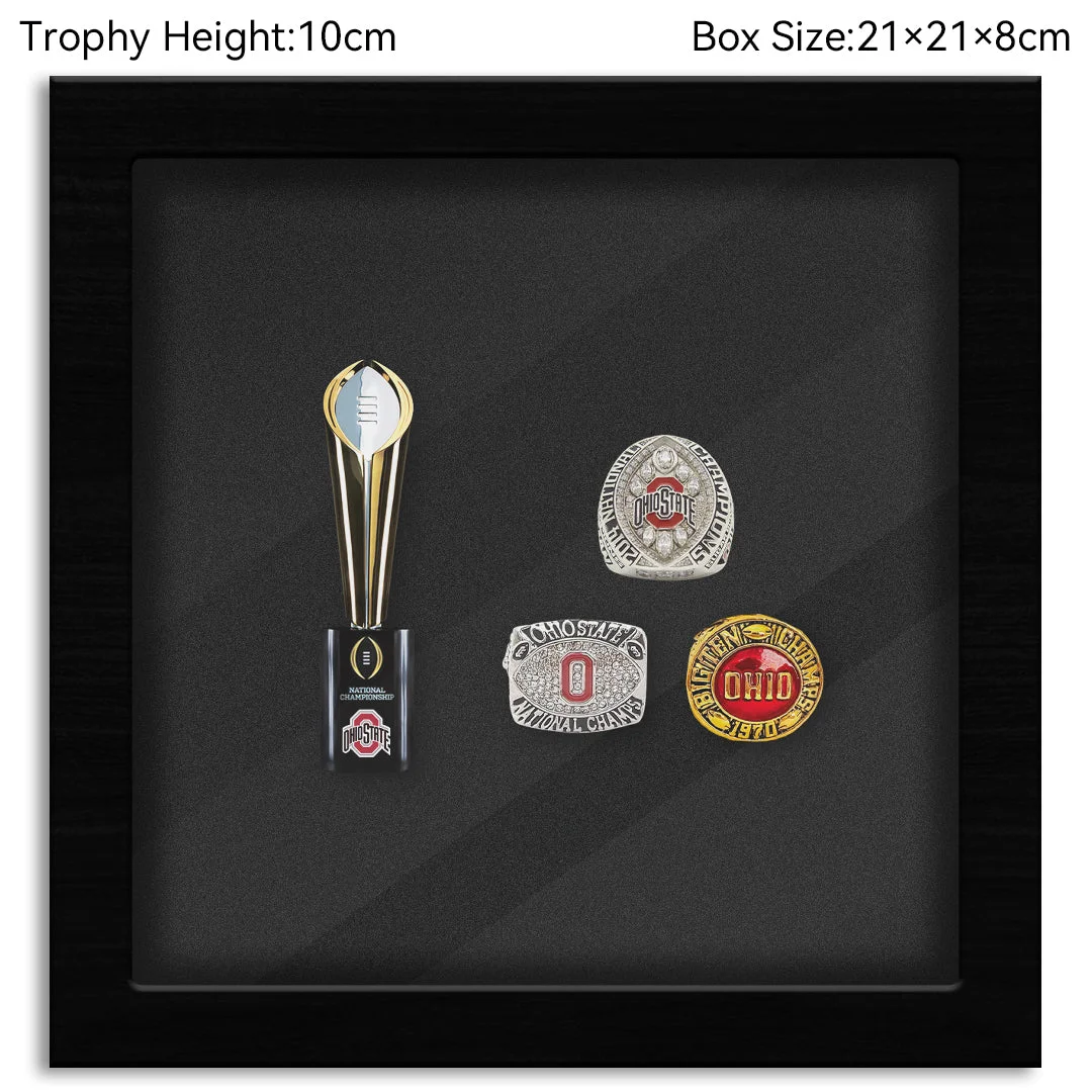 Ohio State Buckeyes College CFP National Championship NCAA Trophy&Ring Box