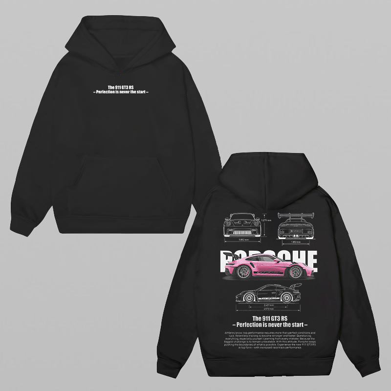 Porsche 911 GT3 RS Car Printed Men's Hoodie - Devcarry