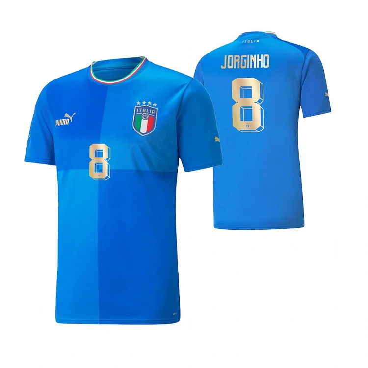 Italy Jorginho 8 Home Shirt Kit 2022-2023