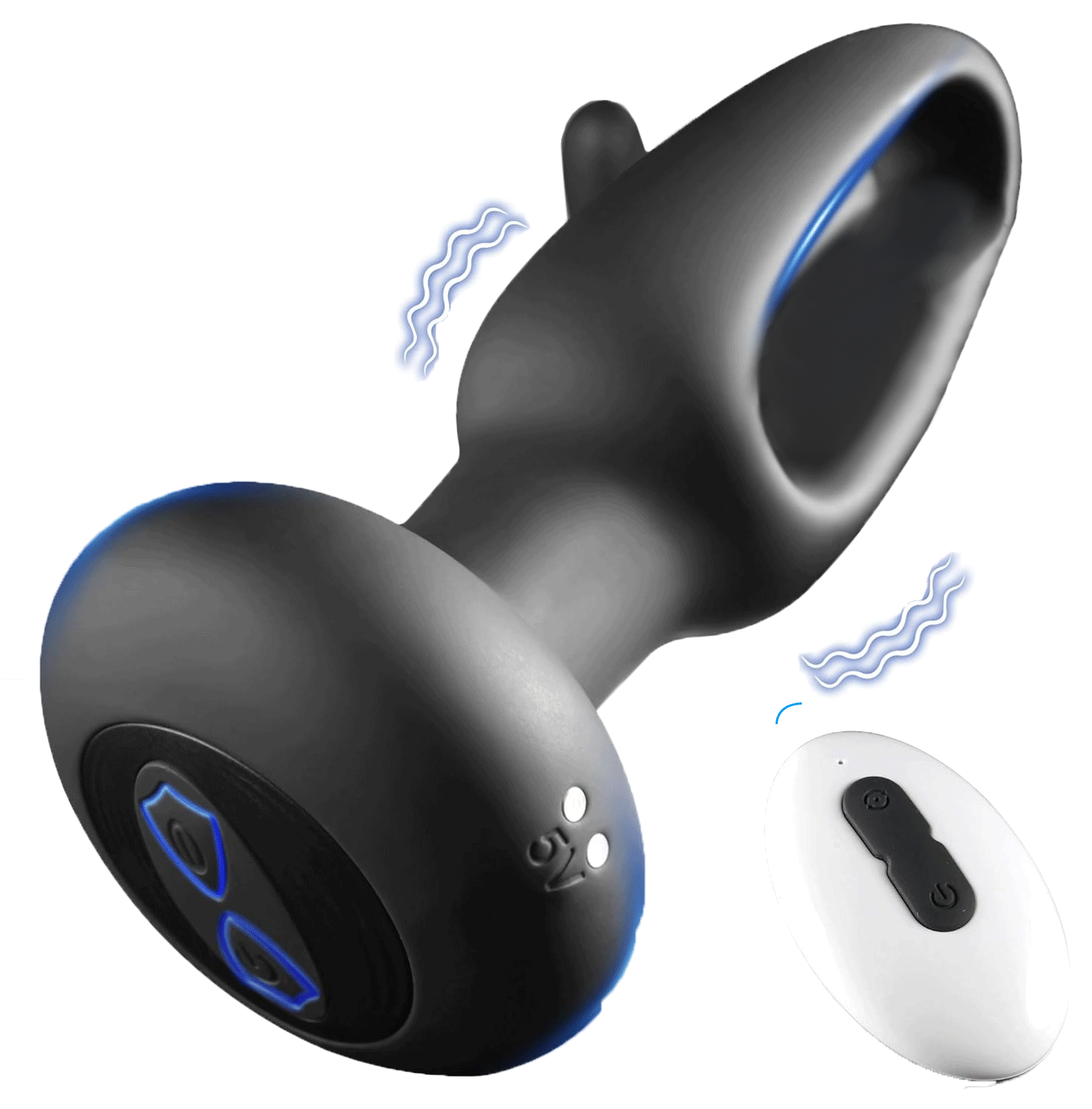 Thrum - Flapping Anal Vibrator Prostate Massager, Vibrating Butt Plug With 10 Flapping & Vibration Modes, Remote Control Anal Sex Toy For Unisex By Rose Toy