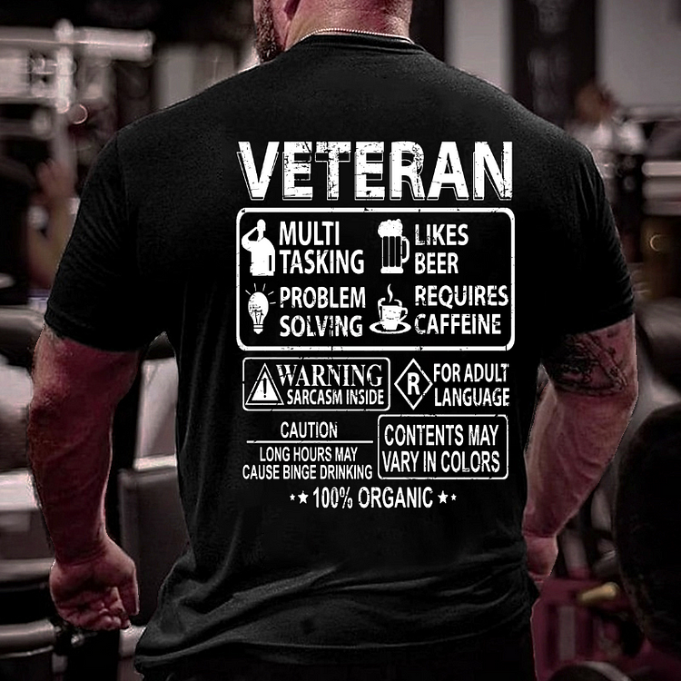 Veteran Component Long Hours May Cause Binge Drinking T-shirt
