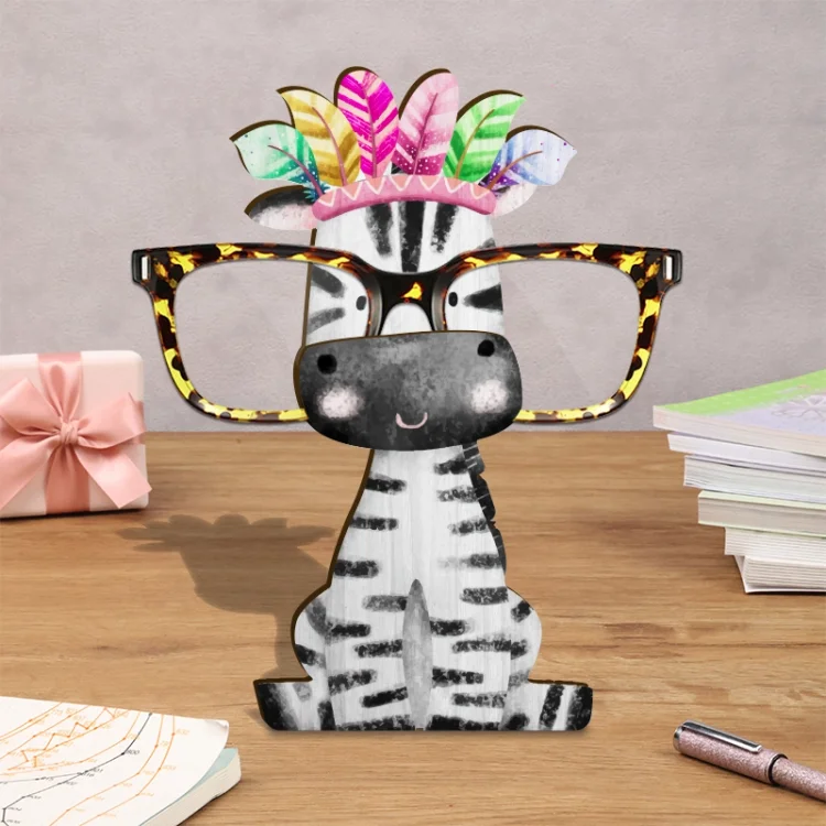 Glasses Holder Stand Gift -  Zebra[Miranda]