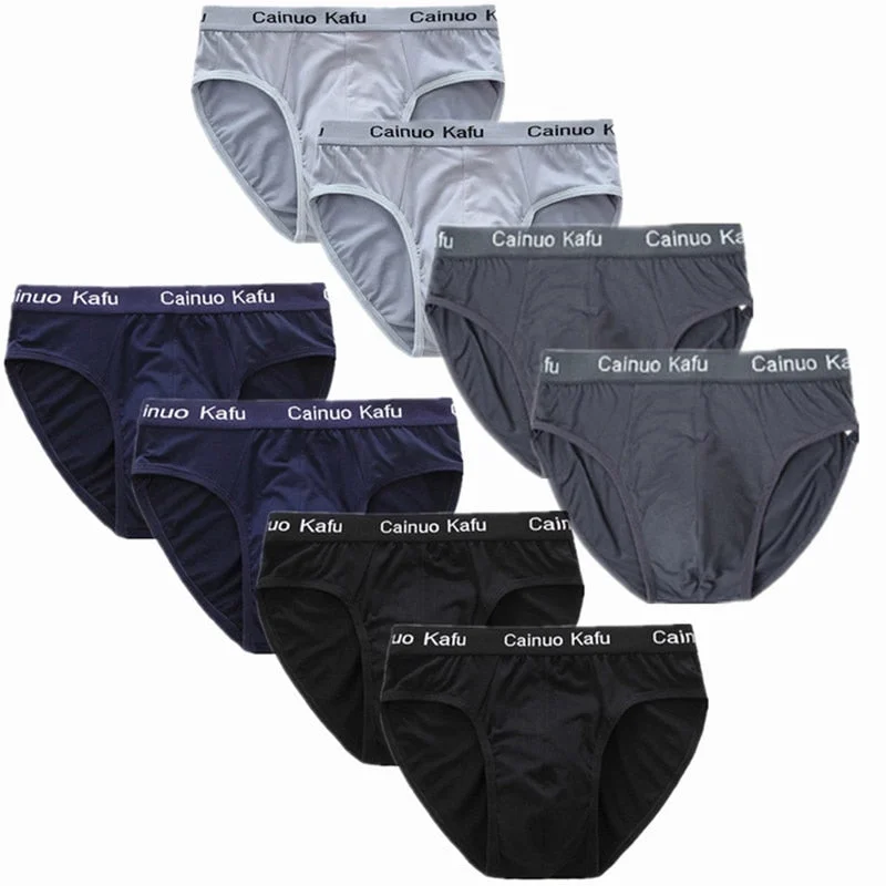8pcs/Lot men's briefs shorts for  underwear man slip underpants male panties jockstrap thermal bamboo brand husband trunks