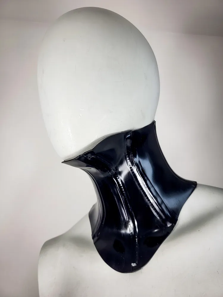 pornhint Pornhint Basic latex neck corset -Posture collar, Fetish Alternative Fashion, Kink Accessory, Restraint, Discipline, Choker, Bondage, BDSM leather body harnesses for women