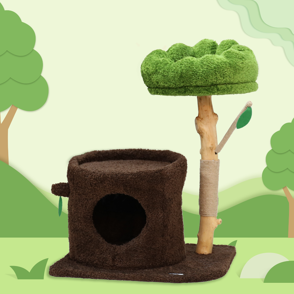 KAMABOKO Small Cute Cat Tree 30"H