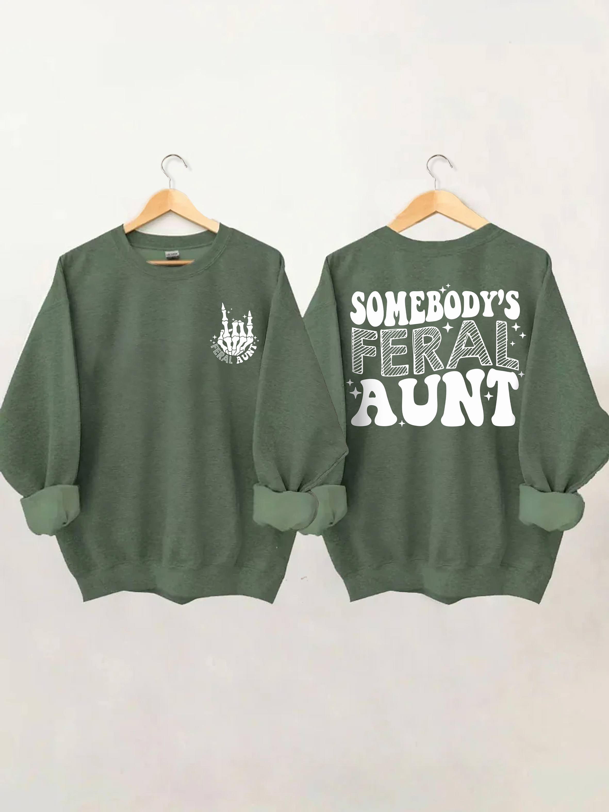 Somebody S Feral Aunt Trendy Shirt, Feral Aunt Sweater Crewneck