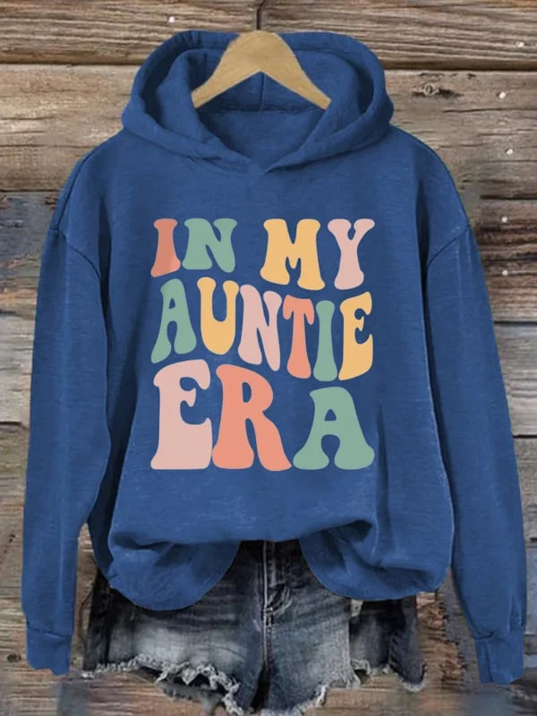 Women's In My Auntie Era Print Long Sleeve Sweatshirt