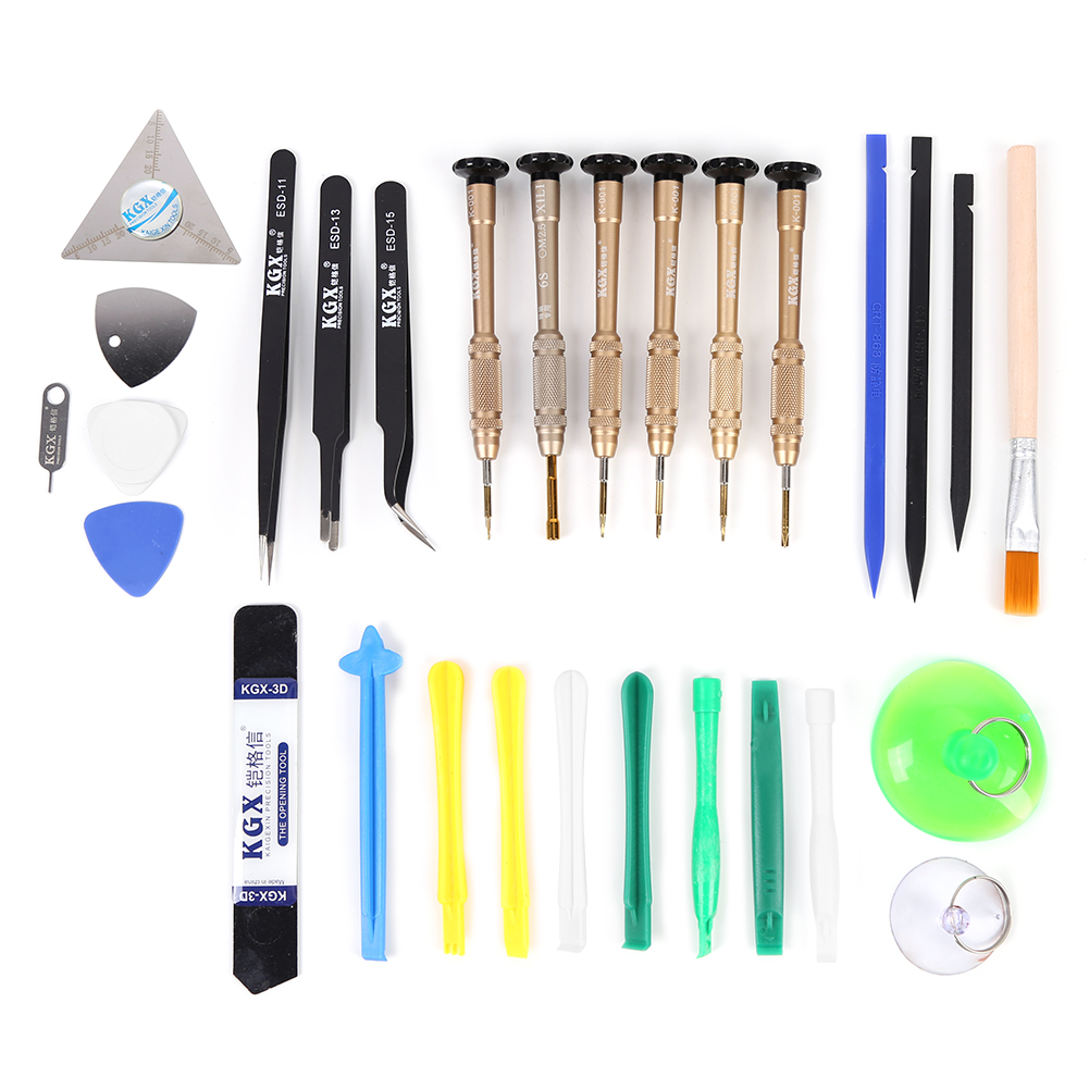 29pcs Mobile Phone Repair Tools Kit Electronics Screen Opening Pry Spudger, 501 Original
29pcs Mobile Phone Repair Tools Kit Electronics Screen Opening Pry Spudger, 501 Original