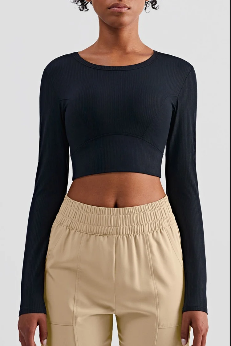 Cross The Finish Line Cropped Sports Top